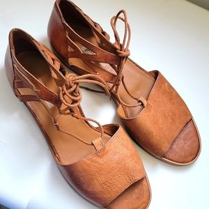 Paul Green Morea Leather Lace-up Sandals